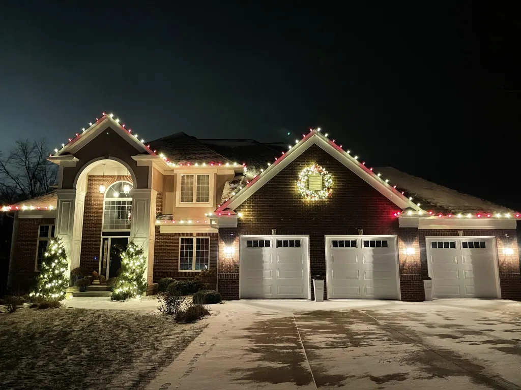 Reliable Christmas lights installation services near me in South Puget Sound by Laddermen Home Services.
