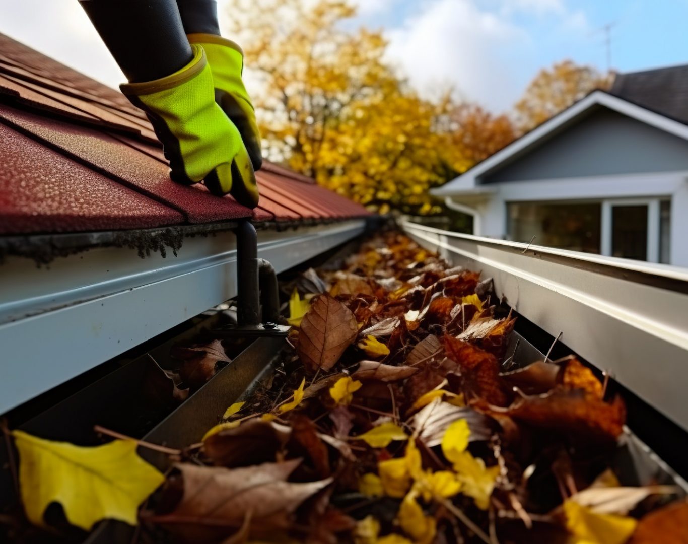 Reliable gutter cleaning services near me in South Puget Sound by Laddermen Home Services.