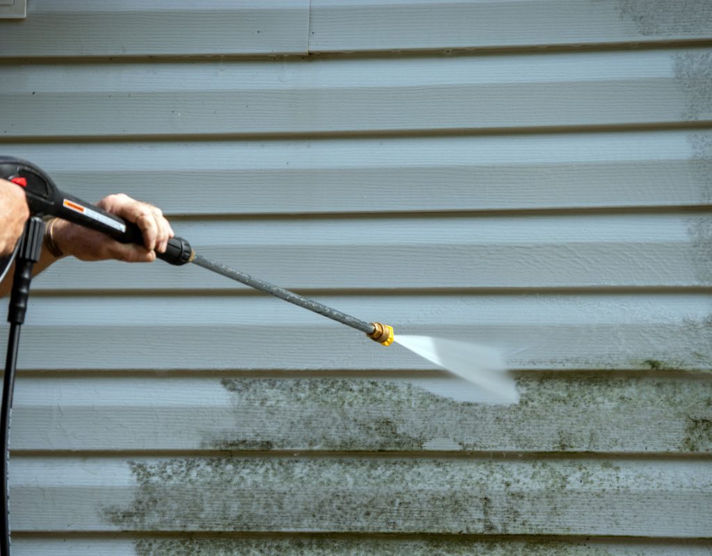 Reliable soft washing services near me in South Puget Sound by Laddermen Home Services.